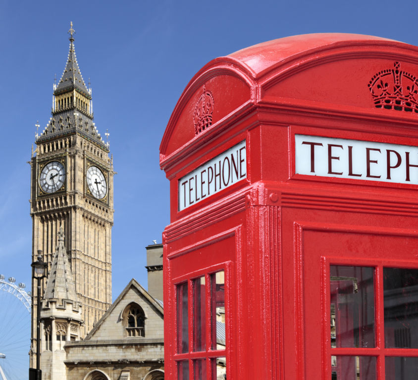 Telephone box with Big Ben